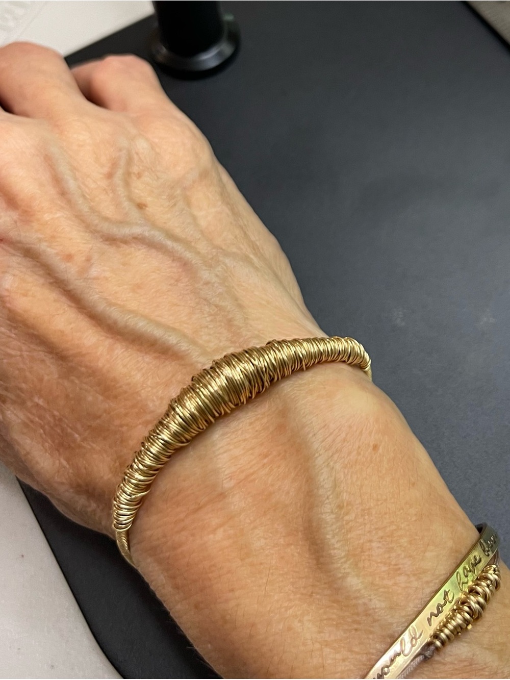 Gold Coil Wrap Bracelet for Women - Classic Gold Finish